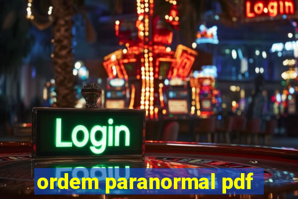 ordem paranormal pdf